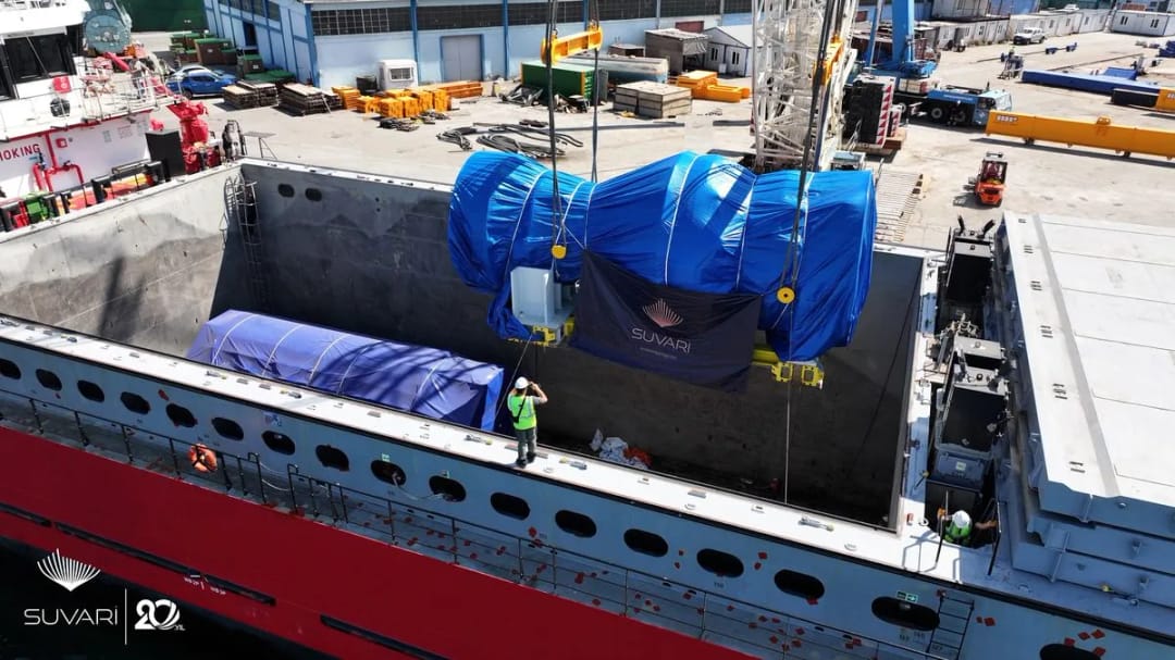 Five Vessels Carrying Heavy Industrial Equipment Successfully Delivered to Turkmenbashi