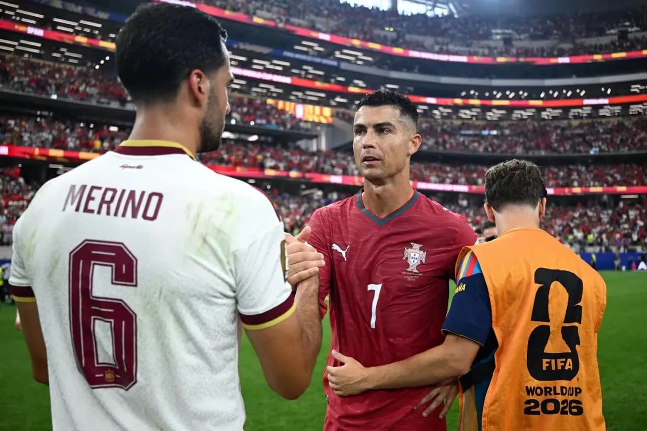 The Spanish national team defeated Portugal in the 2026 World Cup Round of 1/8 match