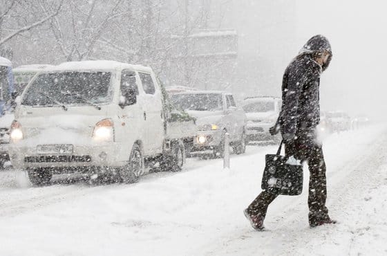 Ýaponiýada güýçli gar ýagdy