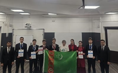 Türkmenistanly talyplar Russiýadan 7 altyn we 9 kümüş medal bilen dolandylar