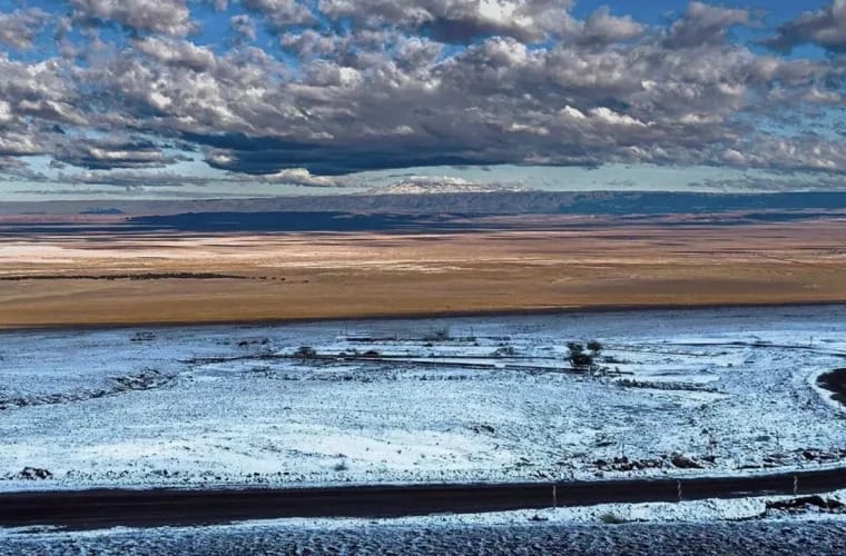 Dünýädäki iň gurak çöle gar ýagdy