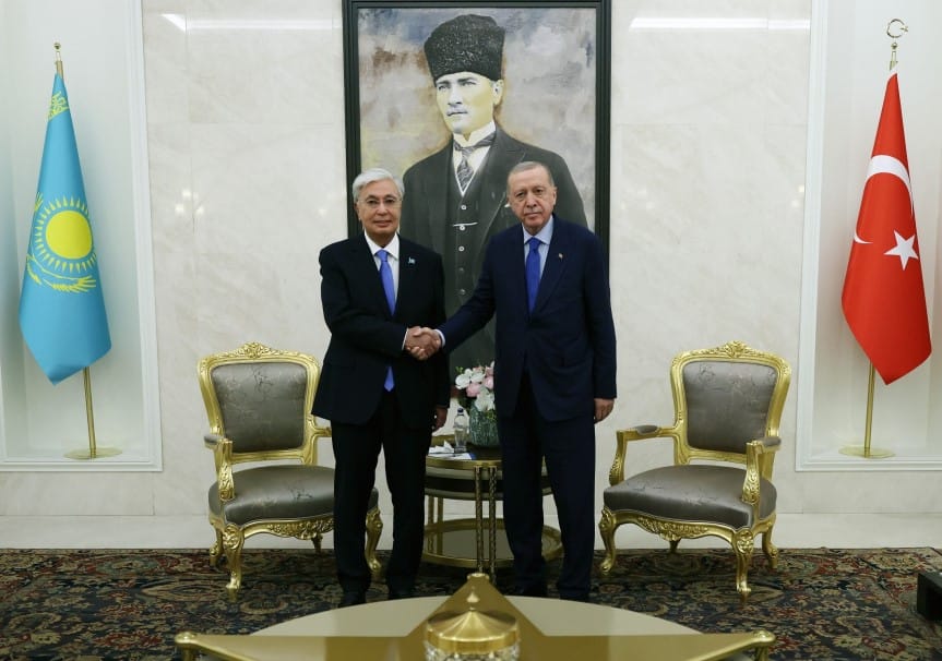 Kazakistan Cumhurbaşkanı Kasım Cömert Tokayev, resmi davet üzerine Ankara'ya geldi