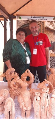 The Turkmen delegation took part in the International Pottery Forum in the city of Rishtan, Uzbekistan