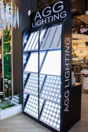 «AGG Lighting» dükany 60х60 LED panelleriniň köpdürli görnüşlerini alyjylara ýetirýär
