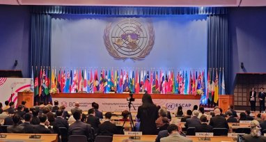 The delegation of Turkmenistan participates in the ESCAP session on digital innovation
