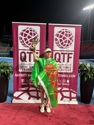 Genç Türkmen tenisçi, Katar'da çiftler turnuvasını kazandı