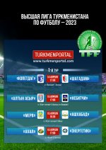 Расписание 1-го тура высшей лиги чемпионата Туркменистана по футболу-2023