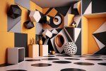 Geometric patterns in the interior: several relevant design solutions